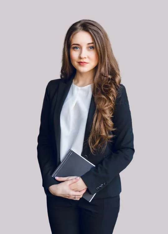 Managed IT service Provider - A professional lady standing with proposal in hand.